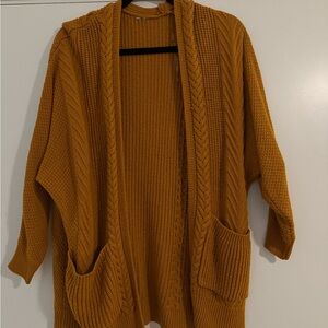 Target Mustard Open Front Cardigan
